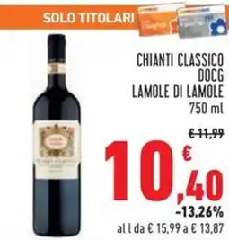 Conad Chianti classico docg lamole di lamole offerta