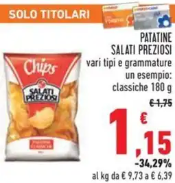Conad Patatine salati preziosi offerta