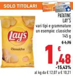 Conad Patatine LAY'S offerta