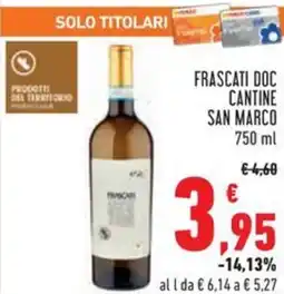 Conad Frascati doc cantine san marco offerta
