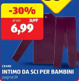 ALDI Crane intimo da sci per bambini offerta