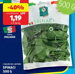 ALDI I colori del sapore spinaci offerta