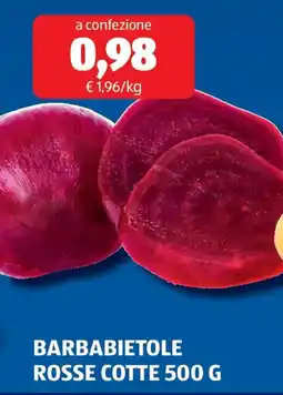 ALDI Barbabietole rosse cotte offerta