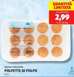 ALDI Cuochi e pescatori polpette di polpo offerta