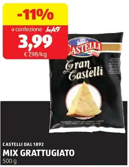 ALDI Castelli dal 1892 mix grattugiato offerta