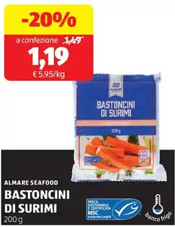 ALDI Almare seafood bastoncini di surimi offerta