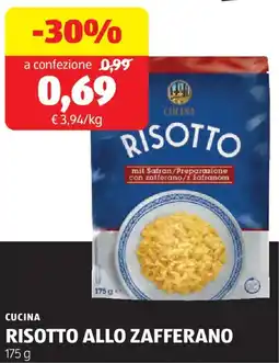 ALDI Cucina risotto allo zafferano offerta