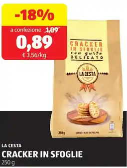 ALDI La cesta cracker in sfoglie offerta