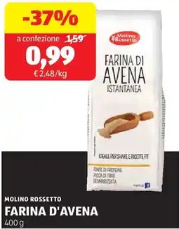 ALDI Molino rossetto farina d'avena offerta