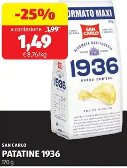 ALDI San carlo patatine 1936 offerta
