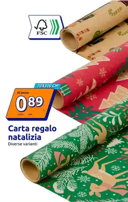 Action Carta regalo natalizia offerta