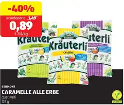 ALDI Bermont caramelle alle erbe offerta