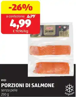 ALDI Vici porzioni di salmone offerta