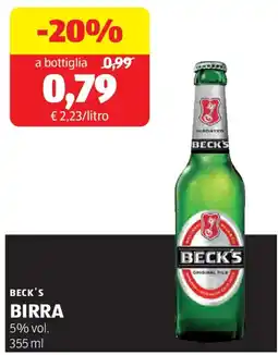 ALDI Beck's birra offerta