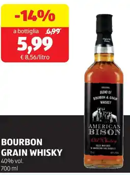 ALDI Bourbon grain whisky offerta