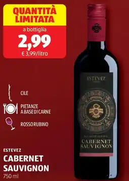 ALDI Estevez cabernet sauvignon offerta