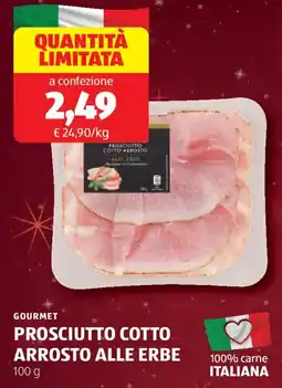 ALDI Gourmet prosciutto cotto arrosto alle erbe offerta