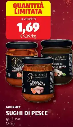 ALDI Gourmet sughi di pesce offerta
