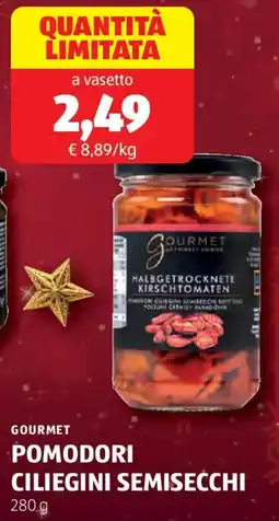 ALDI Gourmet pomodori ciliegini semisecchi offerta