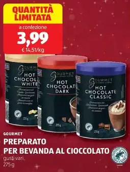 ALDI Gourmet preparato per bevanda al cioccolato offerta
