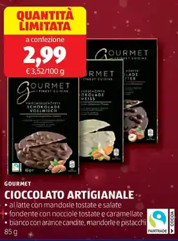 ALDI Gourmet cioccolato artigianale offerta