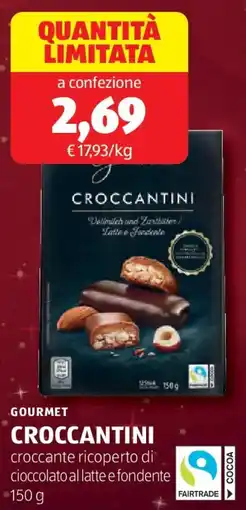 ALDI Gourmet croccantini offerta
