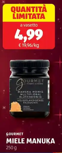 ALDI Gourmet miele manuka offerta