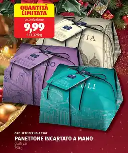 ALDI Ore liete perugia 1907 panettone incartato a mano offerta