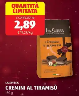 ALDI La suissa cremini al tiramisu offerta