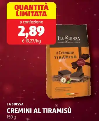 ALDI La suissa cremini al tiramisu offerta