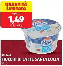 ALDI Galbani fiocchi di latte santa lucia offerta