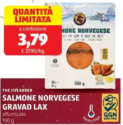ALDI The icelander salmone norvegese gravad lax offerta