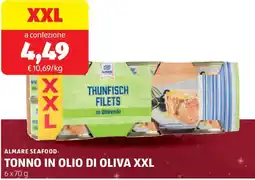 ALDI Almare seafood tonno in olio di oliva xxl offerta