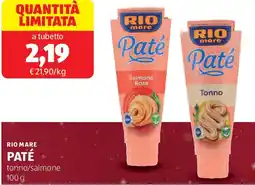 ALDI Rio mare paté offerta