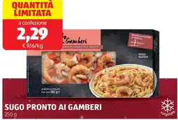 ALDI Sugo pronto ai gamberi offerta