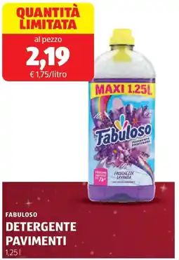 ALDI Fabuloso detergente pavimenti offerta