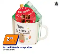 Action Tazza di Natale con praline offerta