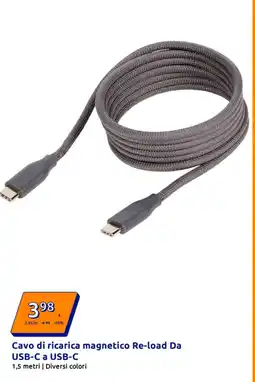 Action Cavo di ricarica magnetico Re-load Da USB-C a USB-C offerta