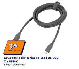 Action Cavo dati e di ricarica Re-load Da USB-C a USB-C offerta