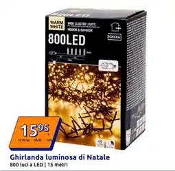 Action Ghirlanda luminosa di Natale offerta