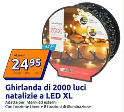 Action Ghirlanda di 2000 luci natalizie a LED XL offerta
