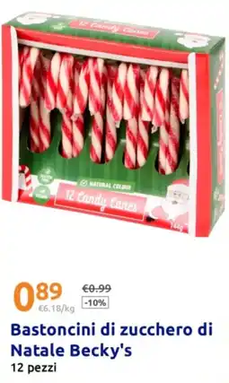 Action Bastoncini di zucchero di Natale Becky's offerta