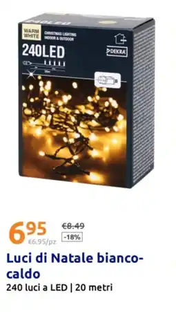 Action Luci di Natale bianco-caldo offerta