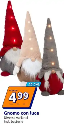 Action Gnomo con luce offerta