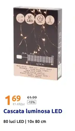 Action Cascata luminosa LED offerta