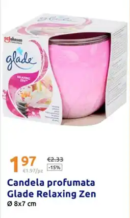 Action Candela profumata Glade Relaxing Zen offerta