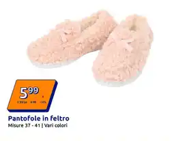 Action Pantofole in feltro offerta