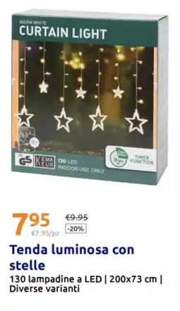 Action Tenda luminosa con stelle offerta