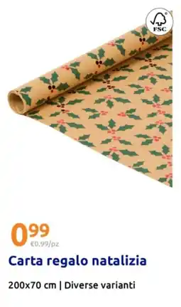 Action Carta regalo natalizia offerta
