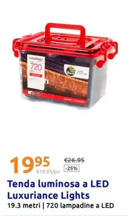 Action Tenda luminosa a LED Luxuriance Lights offerta